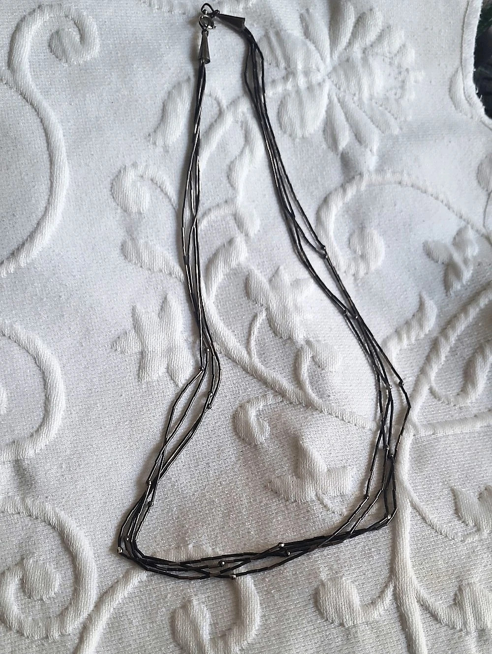 Multi-Strand Necklace in Gray